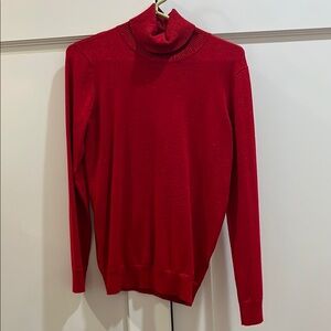 Calvin Klein Red Turtleneck Sweater
